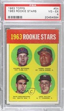 1963 Topps Rookie Stars Nelson Mathews Harry Fanok Dave DeBusschere PSA 4 0k4