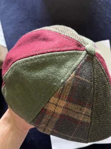 The Kringle Boston Scally Cap - Crimson & Green Plaid - X-Small *read descript* - Picture 6 of 6