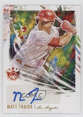 2020 Diamond Kings DK Signatures Holo Gold 8/25 Matt Thaiss Rookie Auto RC 7at