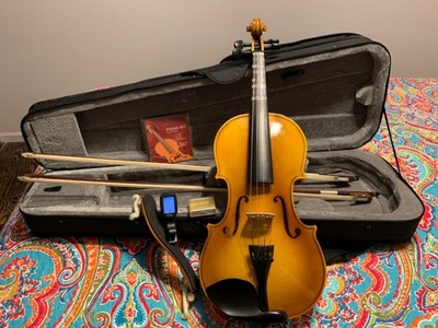    Eastar EVA-330 4/4 Acoustic Violin With Hard Case & Accessories Solid Wood