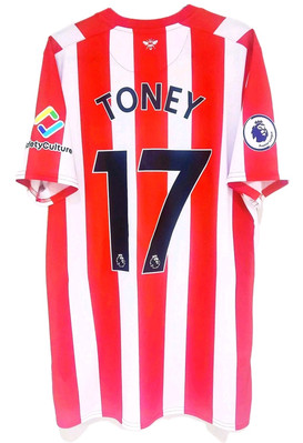 BNWT* 21/22 Brentford Home Shirt #17 Toney Size M England Al-Ahli