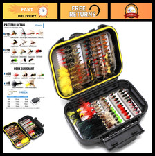 Assorted Fly Fishing Flies Kit - Dry, Wet, Nymphs, Tenkara, Streamers & Woolly B