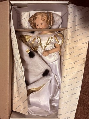 Danbury Mint SHIRLEY TEMPLE LITTLE PRINCESS 18  Porcelain Doll! MIB.