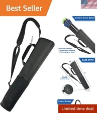 Functional Archery Quiver with Hardened Bottom & Dual-Wear Style for Hunters