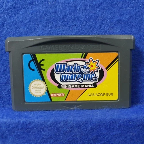 gba WARIO WARE INC. Cart Authentic Game Boy Advance WarioWare Minigame Mania PAL