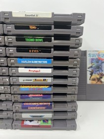 Huge NES 50 Game lot, Tecmo Super bowl, Mike Tyson, Adult collection, Tested !