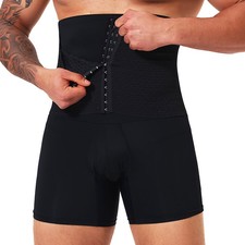 Mens High Waist Boxer Shorts Slimming Tummy Control Underwear Body Shaper Brief