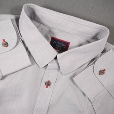 UNTUCKit Rubican WF Wrinkle Free Regular Fit Men Shirt XL Office Gray Work