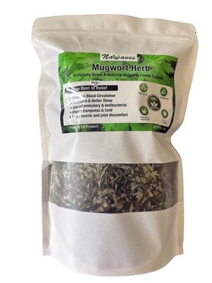 100% Natural Premium Mugwort Herb Dried Whole Leaves (no stems)
