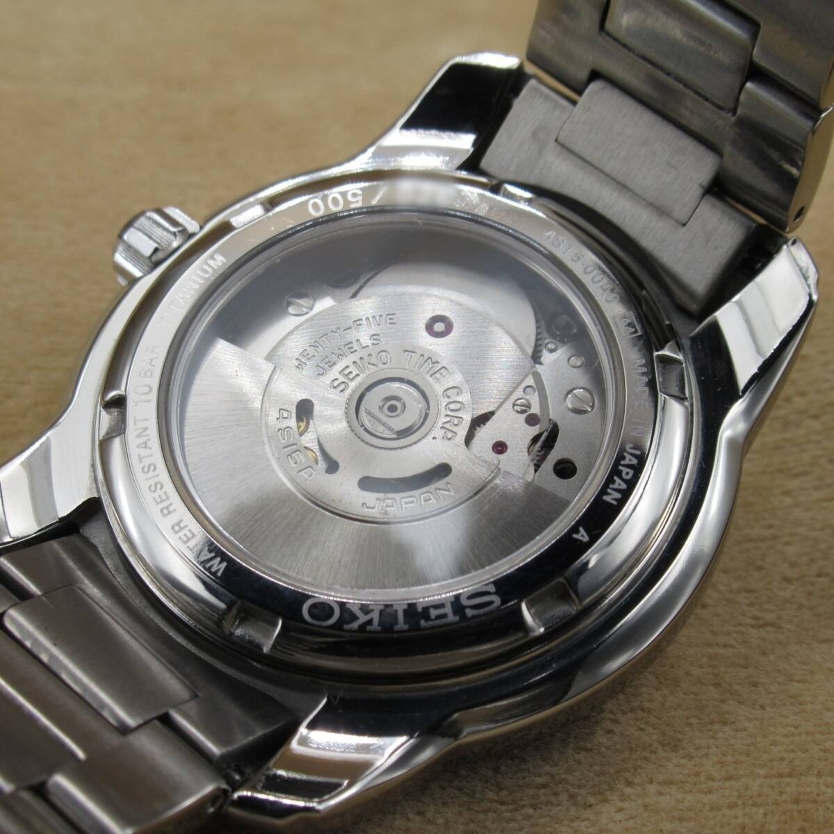 Seiko Brightz Sagn001 4S15-00A0 Titanium Automatic Winding Lightly