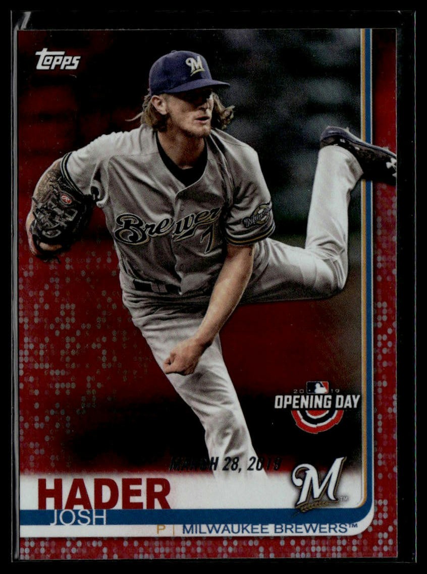 2019 Topps Opening Day #115 Josh Hader Red