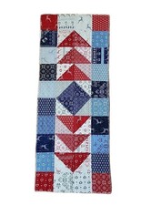 Hand Quilt Table runner. Christmas Season. 38" 15.5"