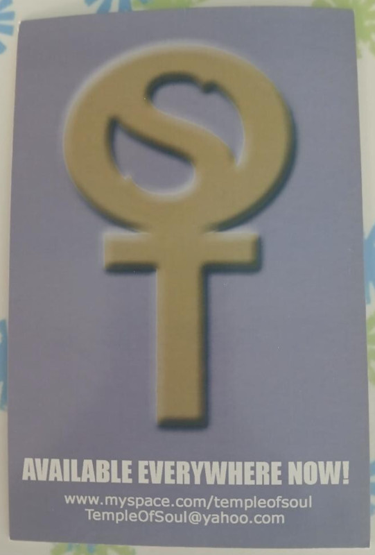 Temple Of Soul Promotional Card for Brothers In Arms CD Clarence Clemons Rare