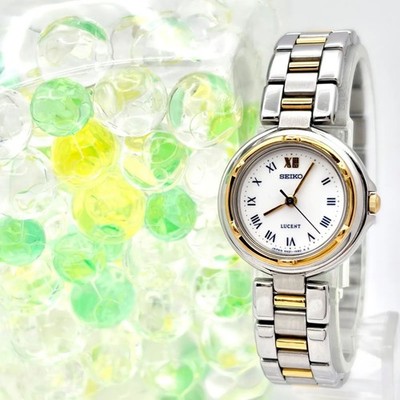 Seiko Lucent Women's Watch Roman Dial 4N21-0760 New Battery