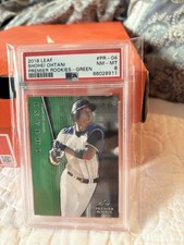 2018 Leaf #PR-04 Shohei Ohtani (RC) Premier Rookies Green /5 PSA 8 LOW POP🔥🔥