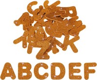 Alphabet Schaumstoffaufkleber 52 StüCk Buchstaben A-Z EVA Orange FüR Kinder