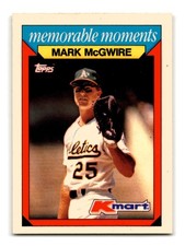 Mark McGwire 1988 Topps Kmart Memorable Moments #16 Oakland Athletics NM-MINT