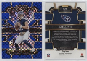 2023 Panini Select Concourse Blue Prizm /199 Will Levis #96 Rookie RC