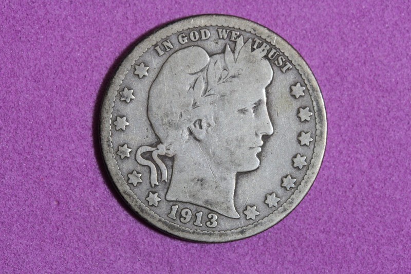 1913 Barber Quarter Dollar #K59776