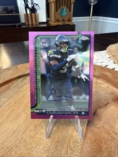 2025 topps chrome football Nick Emmanwori Pink /250 rookie auto Seahawks RC
