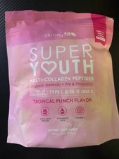 SkinnyFit Super Youth Multi-Collagen Peptides Tropical Punch, EXP 4/2027