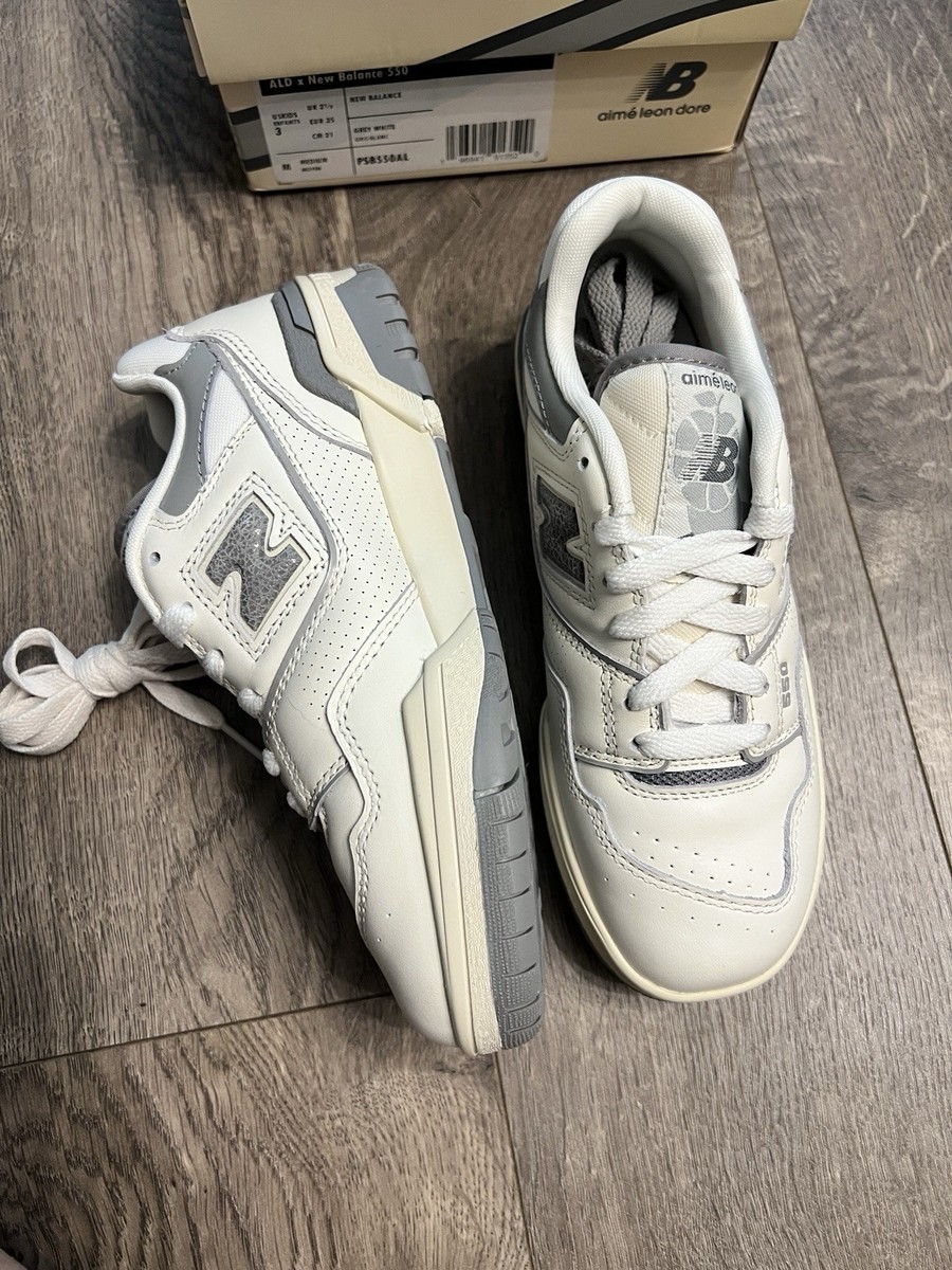 New Balance 550 Aime Leon Dore ALD PS Sz 3Y White Grey Brand New