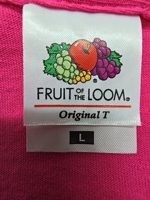 Tee-shirt graphique rose unisexe Fruit of the Loom taille L état d'occasion - Photo 4/4