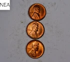 1945-S+1946-S+1955-D Lincoln Wheat Penny Cent Lot/Set ~ Gem BU Red ~ ZWL18