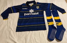 Parma AC Away Shirt 1998/99 Lotto Parmalat Long Sleeve Youth / Small Fit