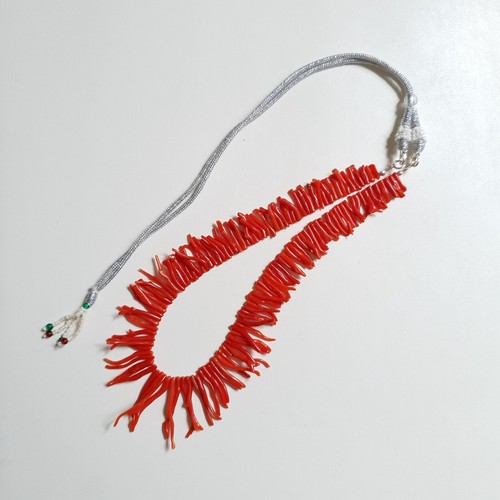 Halskette Original Unbehandelt Rote Koralle Zweige Aus Italien, Ungefärbt Rugxa - Bild 13 von 13