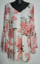 Show Me Your Mumu Womens Mini Dress Small Floral Flow White Bell Sleeves