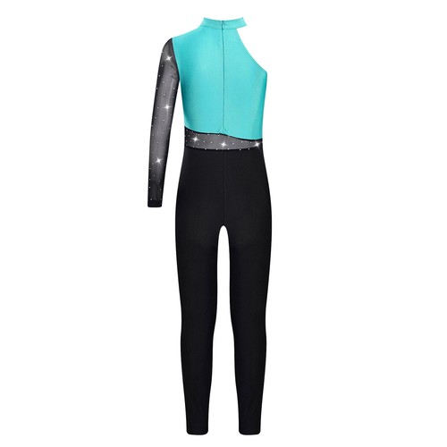 Kinder Mädchen Trikot Ganzkörper Gymnastik Trainingsanzug Bodysuit Training Gym- - Bild 9 von 118