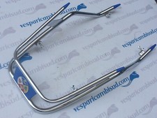 PARAURTI IN ACCIAIO PER PARAFANGO ANTERIORE CROMATO/BLU VESPA PX Vesparicambisud
