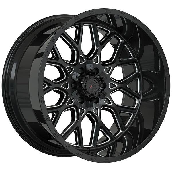 Set of 4 22in Black Alloy Wheel Rims for GMC Savana 2500, FW0CQ31 6x135 ...