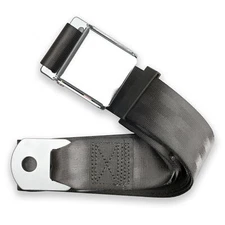 RetroBelt Charcoal Aviation Lap Belt 75" No Hardware Safety Seatbelt Classic