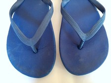 Zehentrenner Badeschlappen Latschen 39 Pantoletten getragen Girl USED Sammler