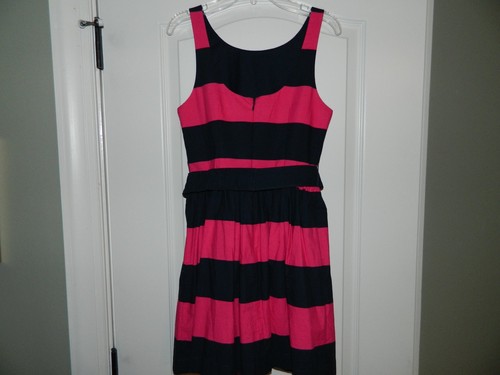 Vestido Abercrombie Pink & Navy Mujer Junior Talla 4 - Imagen 2 de 2