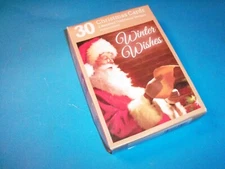 30 WINTER WISHES Christmas Cards w/ Envelopes 6 DIFFERENT CARDS - New
