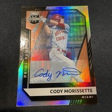 2021 Cody Morissette Auto /175-Panini Elite Extra Edition Miami Marlins 1st