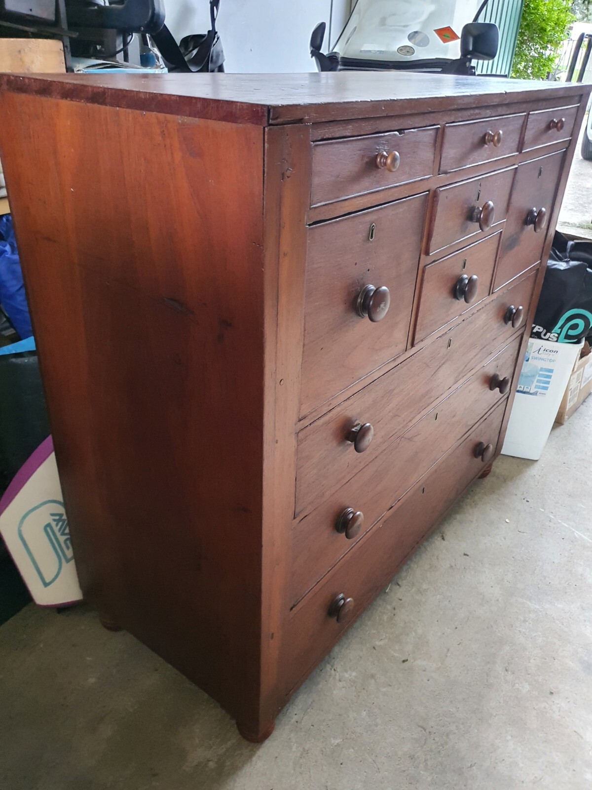 Antique Cedar Chest Of Drawers eBay