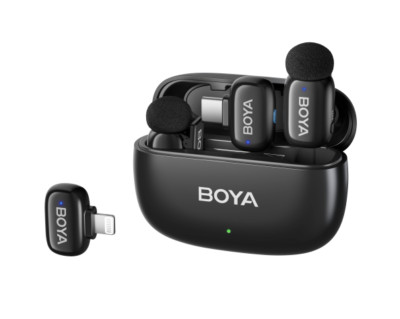 Boya Mini-12 Ultra-Mini Wireless Lavalier-Funk-Mikrofon 2TX + 2RX B-Ware