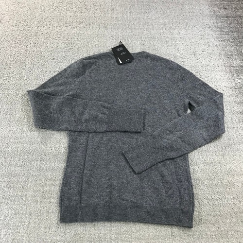 New Naadam Sweater Womens Small Cashmere Crewneck Sweater Dark Gray Casual - Picture 8 of 9