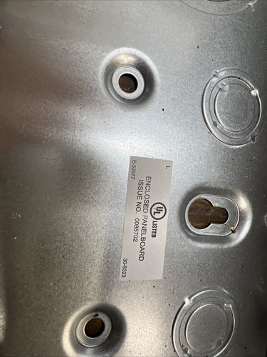 Eaton BRP30L200G - 200 Amp 120/240V 30/40 Stromkreistyp Lastschwerpunkt - ohne Tür - NEU 19 - Bild 5 von 8