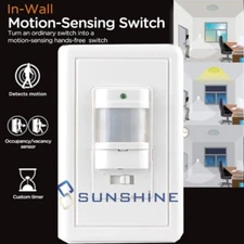 110V Automatic PIR Occupancy Motion Sensor Light Switch Auto On/Off Infrared
