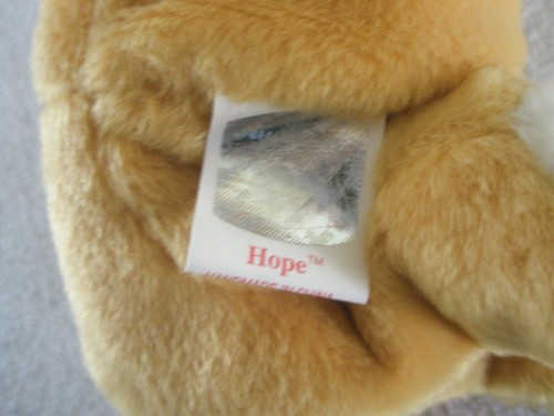 TY 1999 Beanie Baby HOPE praying kneeling 6" Bear - Picture 8 of 9