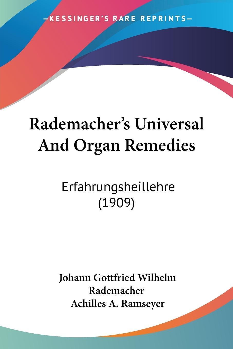 Thumbnail - Rademacher's Universal And Organ Remedies | Johann Gottfried Wilhelm