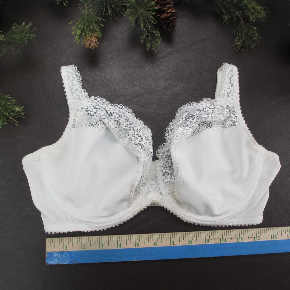 Бюстгальтер Ellen Tracy размер 36DD белый без подкладки на косточках регулируемая застежка сзади - Изображение 2 из 4