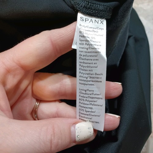 SPANX Faux Leather Leggings Shaping Slimming Sz 2X Black Shapewear 2437P - Picture 7 of 8