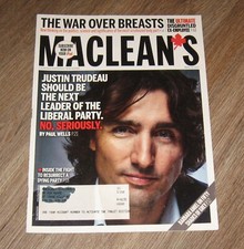 Maclean's 2012 magazine JUSTIN TRUDEAU Canadian PHOTOS David Cronenberg