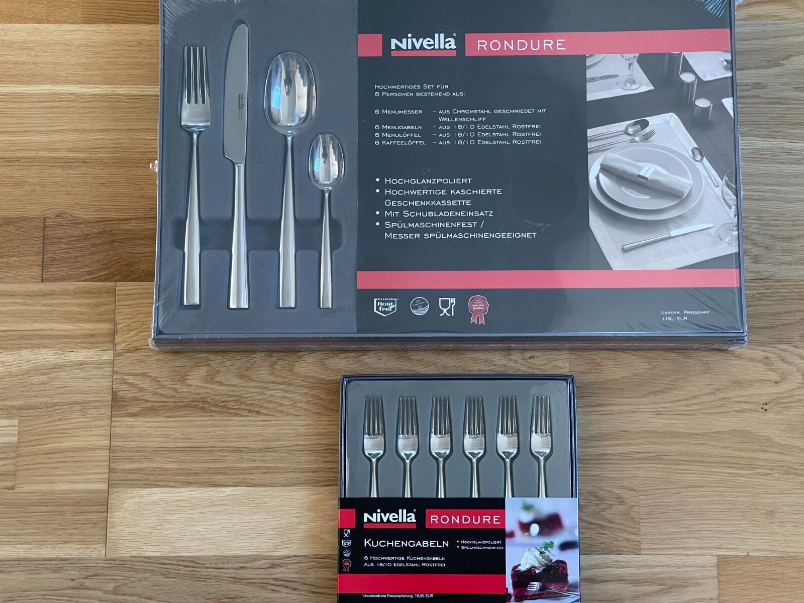 Nivella Rondure Besteck Set 30 teilig für 6 Pers. 18/10 Edelstahl Superqualität